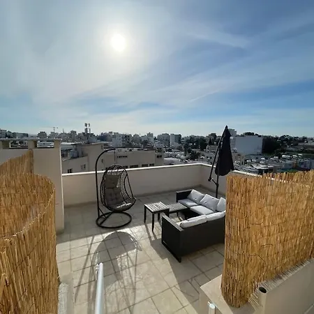 Palm View With Private Rooftop דירה
